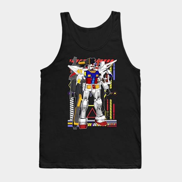 RX-78 Gundam Tank Top by gblackid